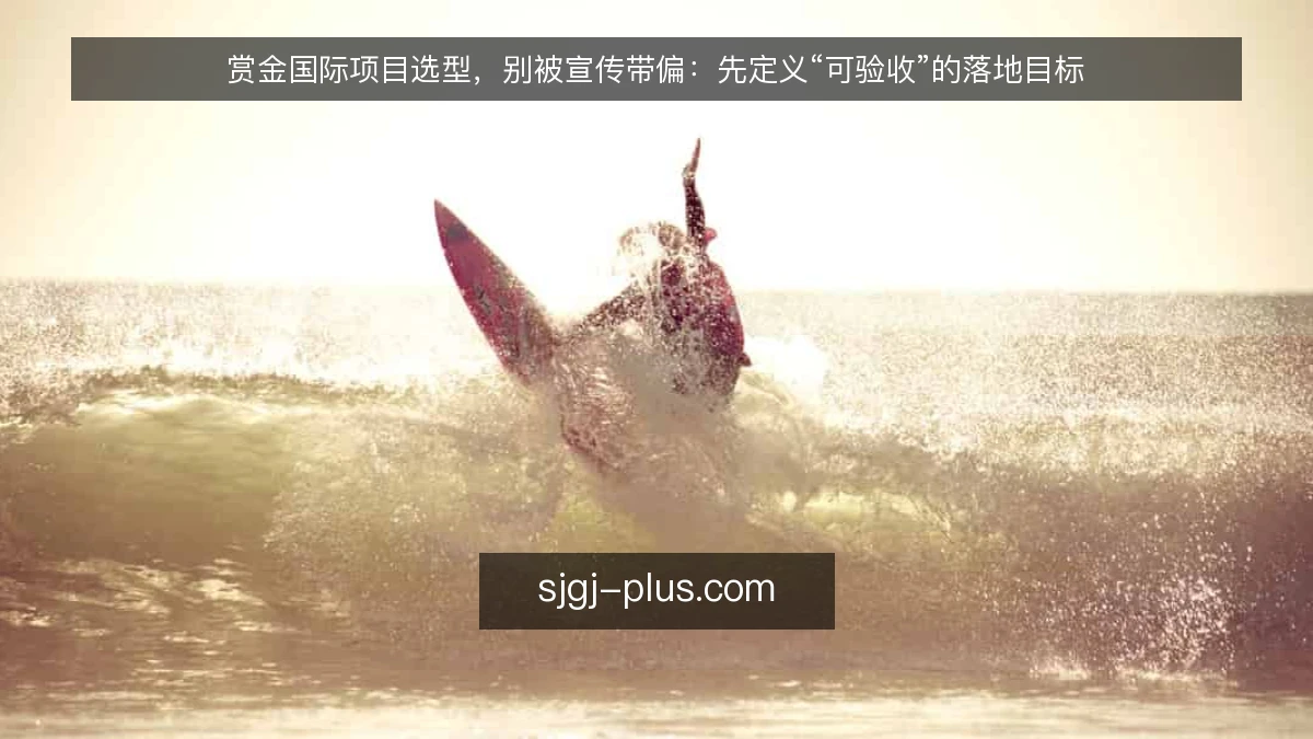 赏金国际项目选型，别被宣传带偏：先定义“可验收”的落地目标